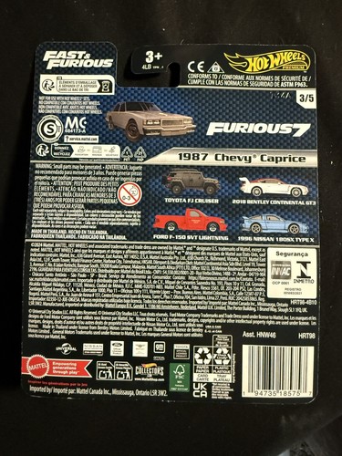 2024 Hot Wheels Premium Fast And The Furious, Set Of 5 - Picture 7 of 11