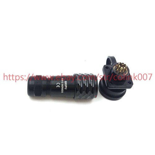 SA12 9 pins power cable connector,IP67 waterproof solder cable grand connector - Picture 4 of 8