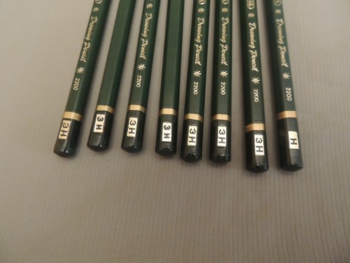 Vintage Adelva drawing 8 pencils 2200 3H - Picture 4 of 7