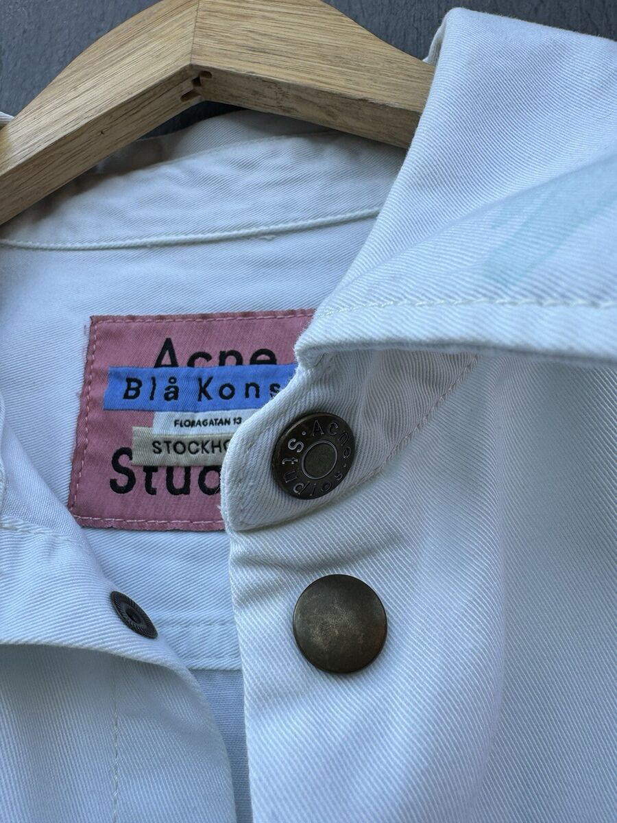 Acne Studios Bla Konst Splatter Painted Denim shirt size M/L Acne Studios Bla Konst Splatter Painted Denim shirt size M/L