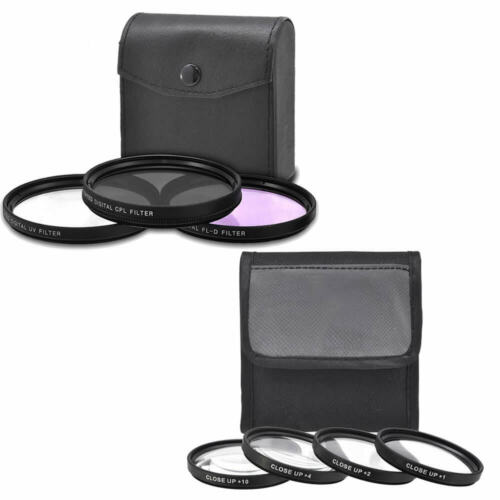 52mm Filter Set + 52mm Close Up Filter Set for Nikon D40 D50 D70 D70S D80 D90 - Picture 1 of 5