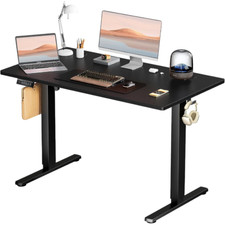 Electric Standing Desk - 48 x 24 inch Adjustable Sit to Stand Up Desk - Black