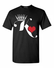 King Of Hearts T-Shirt Matching Couples Boyfriend Husband Anniversary Shirts