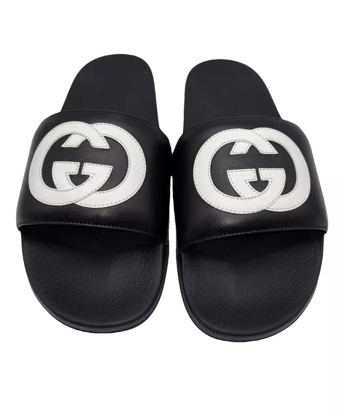 Gucci Homme Sliders Sandales Pantoufles Chaussures Taille 8 UK