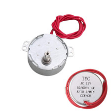 12V AC Low Speed Synchronous Electric Gear Motor 8-10 RPM Speed CW CCW (49MM ...