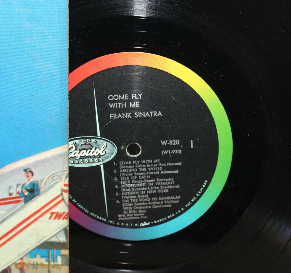 米LP Frank Sinatra Come Fly With Me W920 Capitol 未開封 /00260 FRANK SINATRA LP COME FLY WITH ME CAPITOL 1958 W-920 MONO