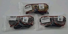 3 PINFOX Shutter EL Wire Neon Glow Glasses LED Pink-Yellow & White-Red Festival 