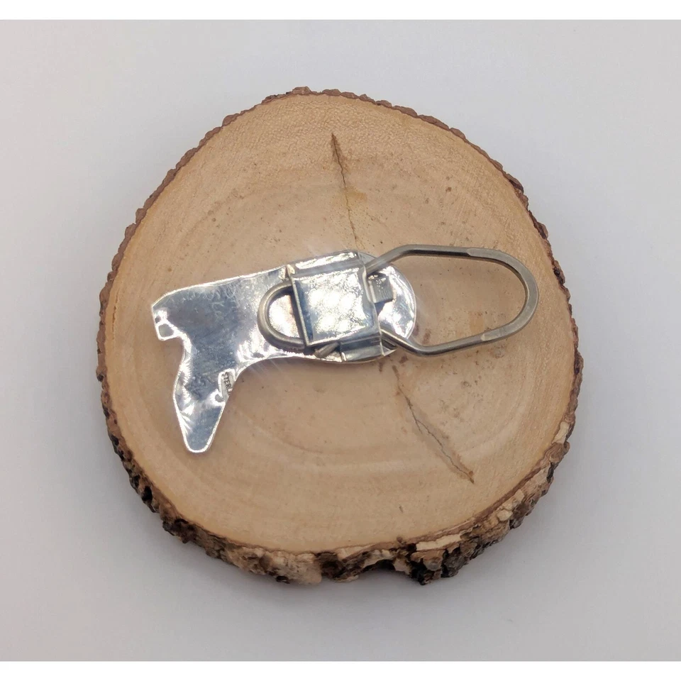 Accesorio Navajo Diseño Bota Occidental Llavero Plata Esterlina Nativo Americano Foto 4 de 4