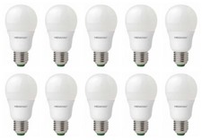 Image of 10 x Megaman 143372 LED Light Bulbs Opal GLS Style 4000K Cool White Screw In E27