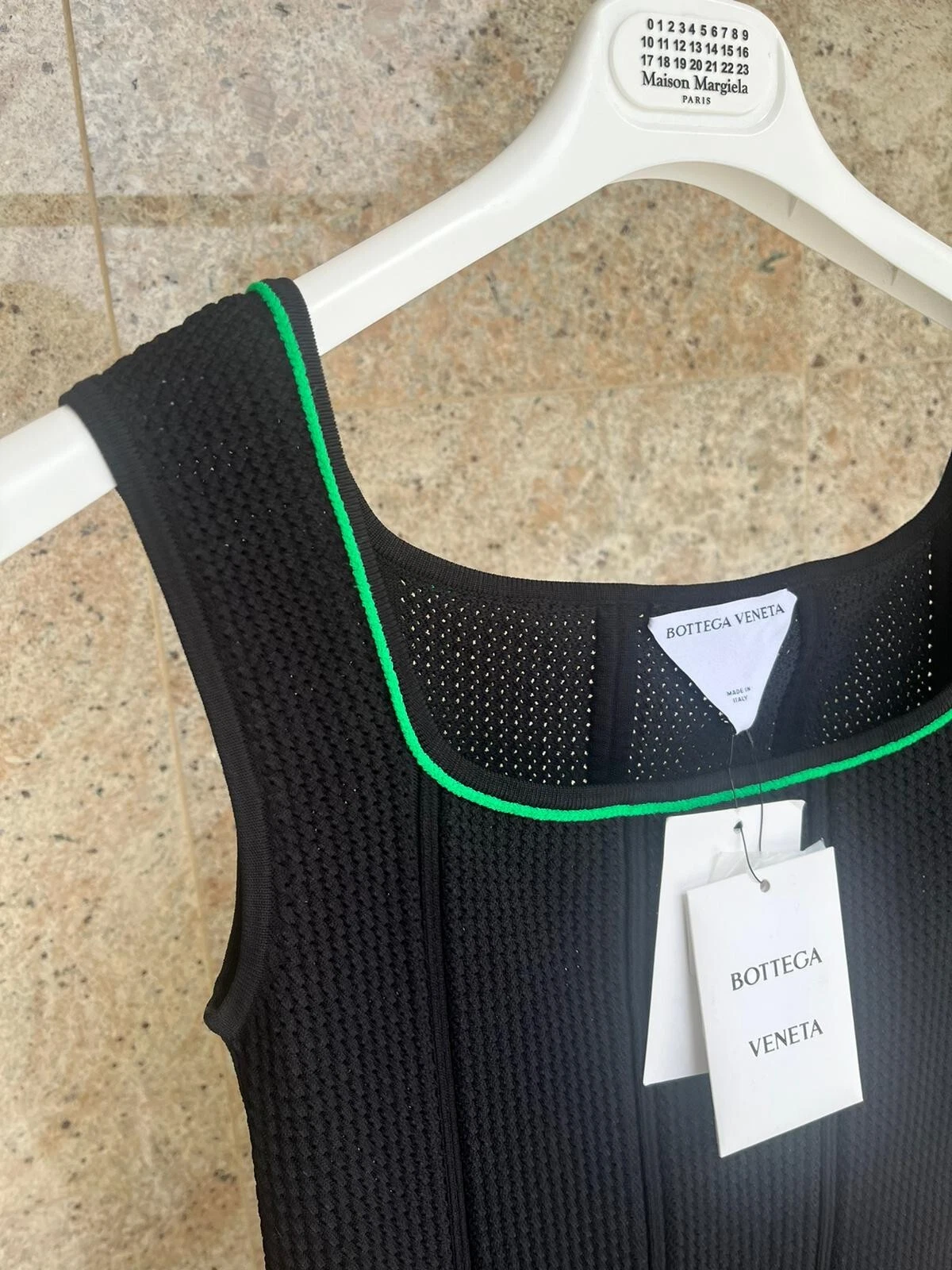 Abito Bottega Veneta LW Viscosa Loops nero Nuovo con etichette M