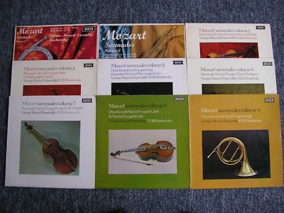 MOZART: SERENADES & DIVERTIMENTI / BOSKOVSKY / VIENNA MOZART ENSEMBLE   9 LP  NM