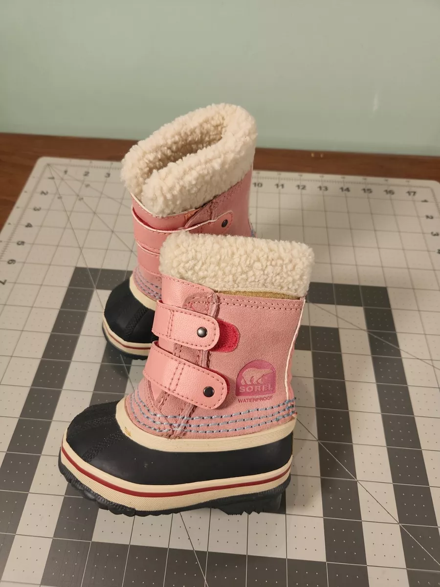 Pink sorel cheap boots