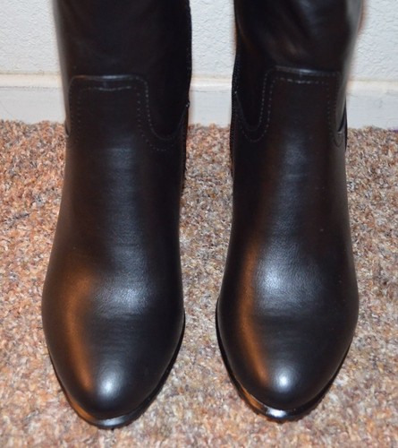 Stivali al ginocchio NUOVI ~ ALFANI donna NERI / misura 7 m / tacco 3" MOLTO CARINI - Foto 5 di 6