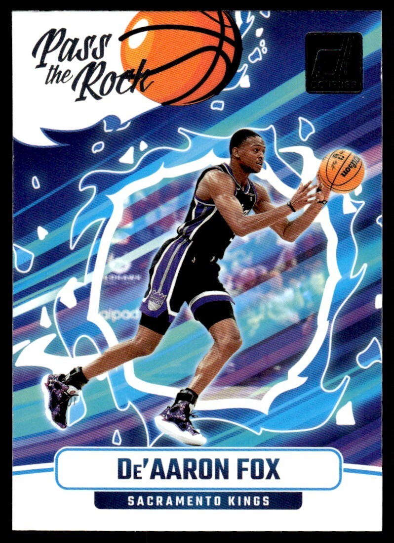 2024/25 Donruss Pass The Rock INSERT DeAaron Fox #6 Kings | eBay