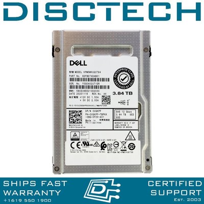 3.84TB Dell XGKPF /  KPM5WVUG3T84 2.5'' 12Gbps Mixed Use SAS SSD