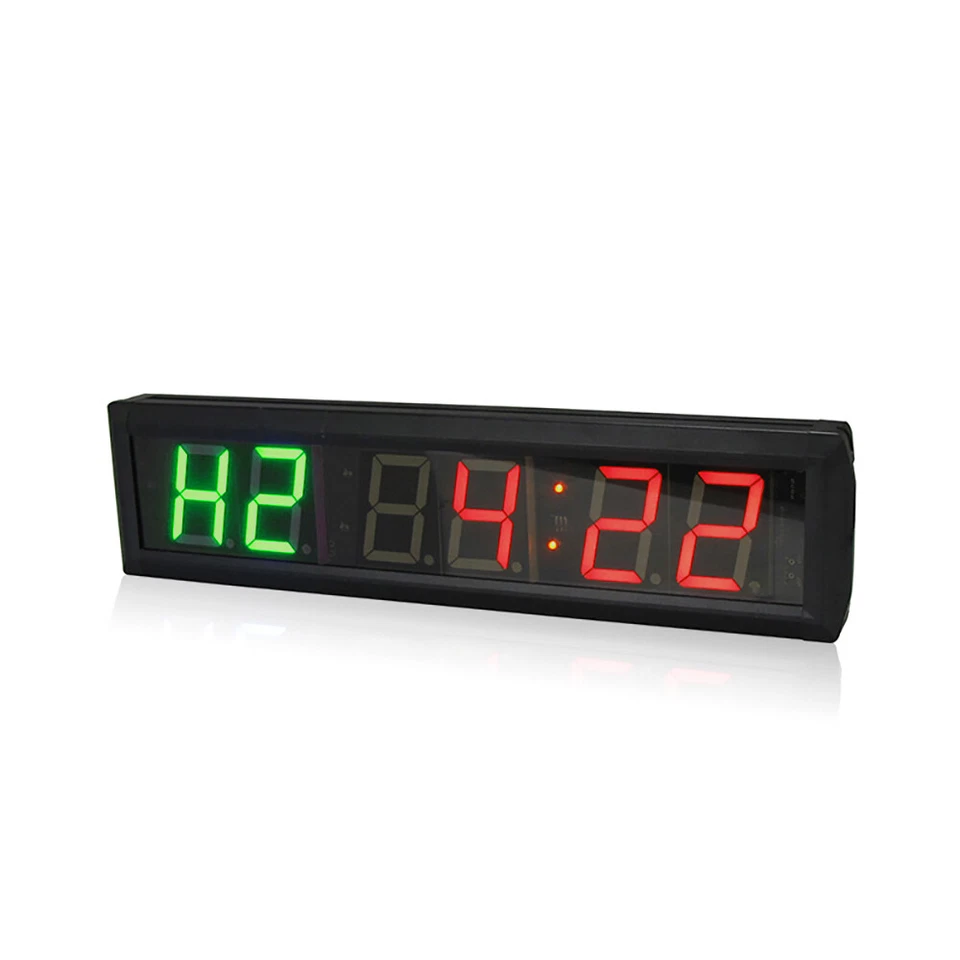 Gym Crossfit Clock Big LED Interval Timer Fitness Wall Gym Digital Stopwatch  - Image 3 of 4