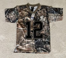 New! On Field AARON RODGERS Realtree Jersey GREEN BAY PACKERS, #12, Youth Small