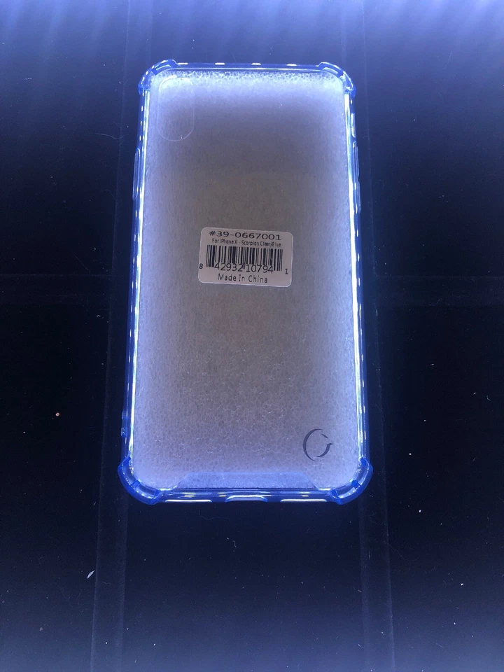 Cellairis iPhone X Scorpion 透明蓝色保护壳 — 第 2/4 张图片