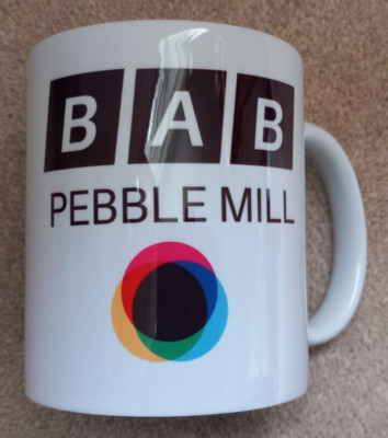 B A B Pebble Mill Weiß Becher Neu