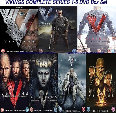 VIKINGS COMPLETE SERIES 1-6 DVD Box Set Collection Season 1 VIKINGS COMPLETE SERIES 1-6 DVD Box Set Collection Season 1
