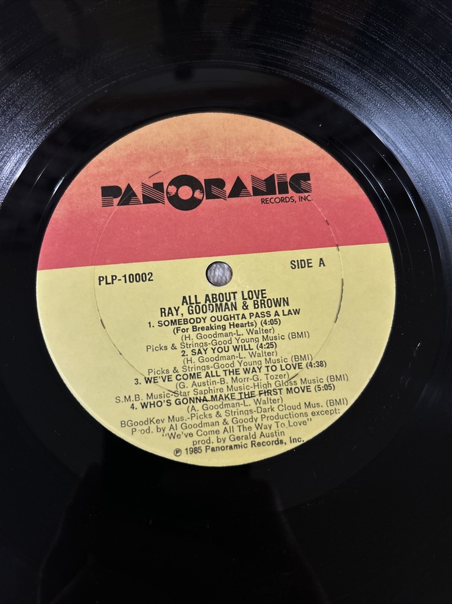 Ray, Goodman & Brown 「All About Love」LP RAY, GOODMAN & BROWN: all about love PANORAMIC 12