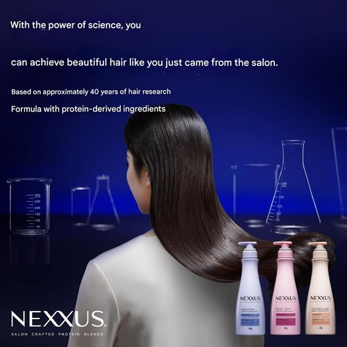 NEXXUS Intense Damage Repair Peach & Jasmine Shampoo Treatment Set 440g+440g JP - Picture 2 of 8