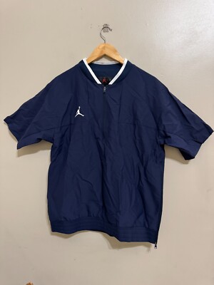 Nike Jordan Team Lightweight SS Football Coach Jacket Mens M Navy CV5858-419