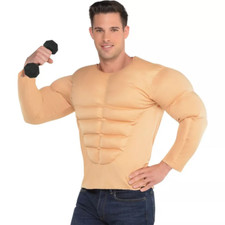 Halloween Costume-Muscle Man Shirt - gently used