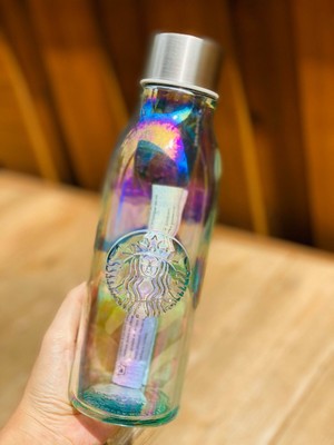 starbucks water glass