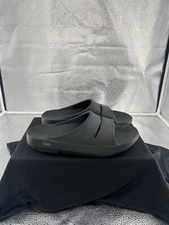 OOfos Women 9 OOah Sport Slide Sandal Shoe Black Slip On Open Comfort Recovery
