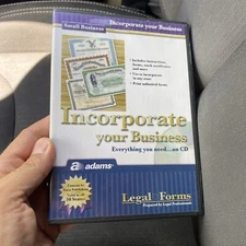 Adam’s Incorporate Your Business Legal Forms PDF for Windows PC Nova Publishing