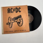 AC/DC For Those About To Rock LP VG 1981 Atlantic SD11111 Cannon Cover