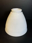 Corning Lamp Glass Shade Diffuser Milk Glass 820090 Waffle Cone 2.25” Fitter VTG