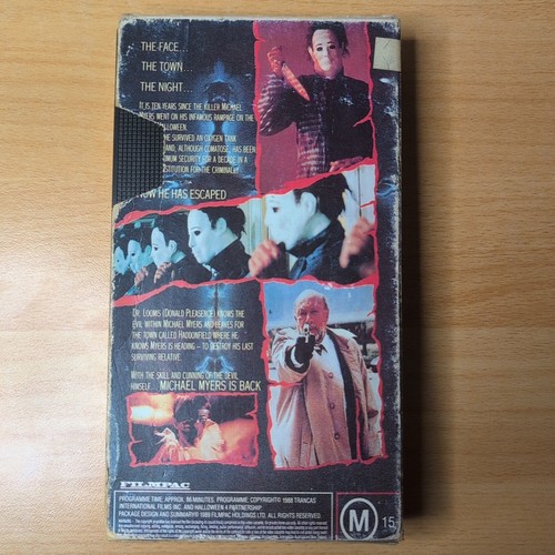 Halloween 4: The Return of Michael Myers VHS, 1989 Donald Pleasence Untested - Picture 2 of 10