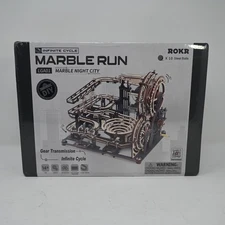 ROKR Marble Run LGA01 Marble Night City 3D Wood Puzzle Kit – Sealed