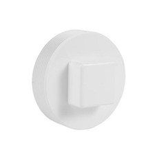 4" NPT Male Threaded PVC Sewer Cleanout End Cap Plug, Flush Sewer 4 inches 1