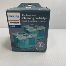 Philips Norelco Cleaning Cartridges for Smartclean System 2 Pack JC302 JC301 NEW