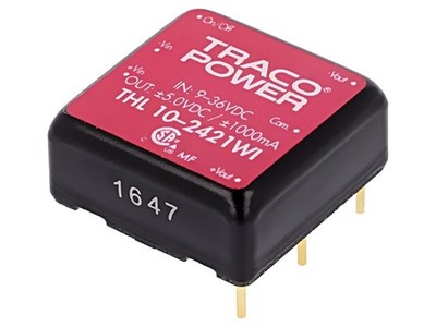 THL 10-2421WI Wandler: DC/DC 10W UEing: 9-36VDC UAusg: 5VDC UAusg2: -5VDC TRACO