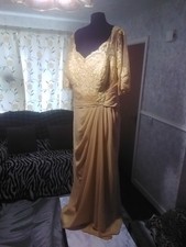 JJ's House Bal studniowy/druhna/suknia balowa - Złota - Rozmiar 28