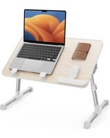SAIJI Laptop Bed Desk Height & Angle Adjustable Table Tray Foldable Laptop Stand