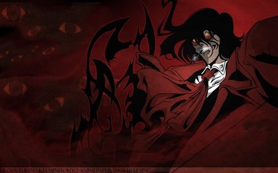 Anime hellsing alucard vampires bats boys Custom Gaming Mat Desk
