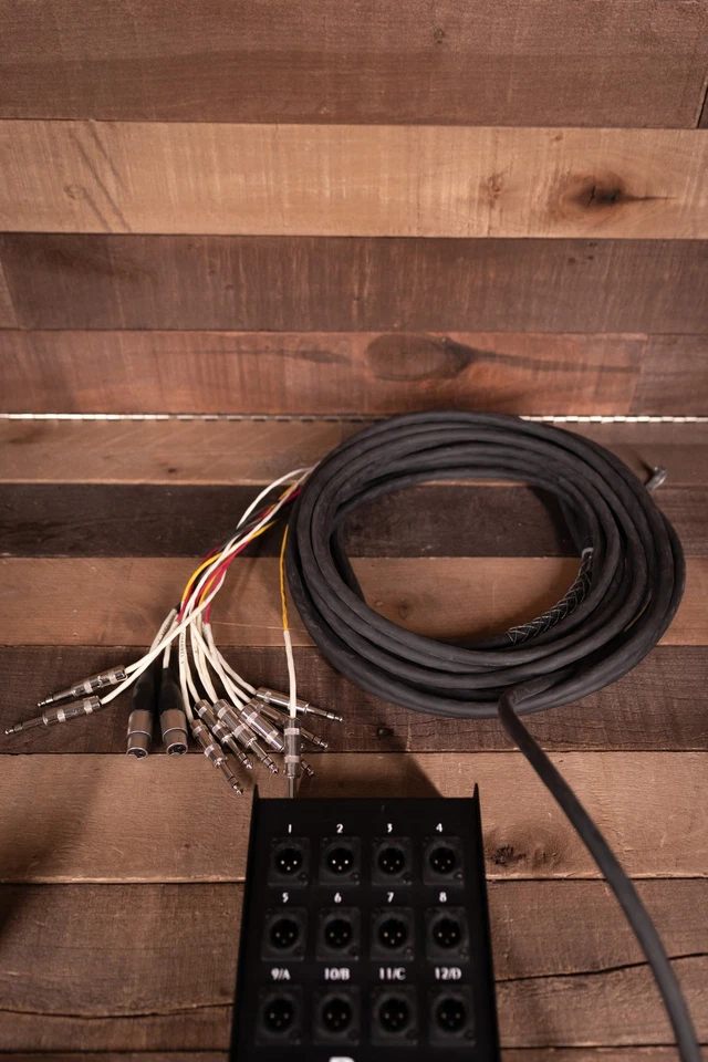 Rapco 50' Specialty Snake - Female XLR to 1/4 TRS w/ 2 XLR Returns - Used - Image 2 of 3