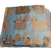 Foldable Nylon Cat Grocery Tote Bag Ships Free    15" x 8" NWOT