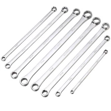 Extra Long Double Box End Wrench Set Chrome Vanadium Steel Aviation Wrenches ...