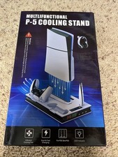 PS5 Slim Console Cooling Stand with Controller Charger