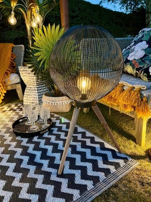 Vintage Retro Tripod Industrial Style Batteriebetrieben LED Tischlampe Leuchte