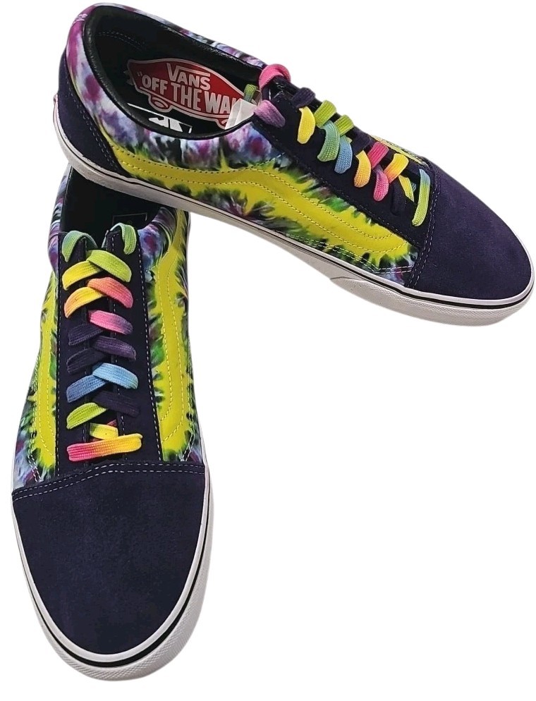 VANS ~Men's 13~ Mysterioso/True Neon Tie Dye Old Skool Suede Shoes Sneakers  NEW