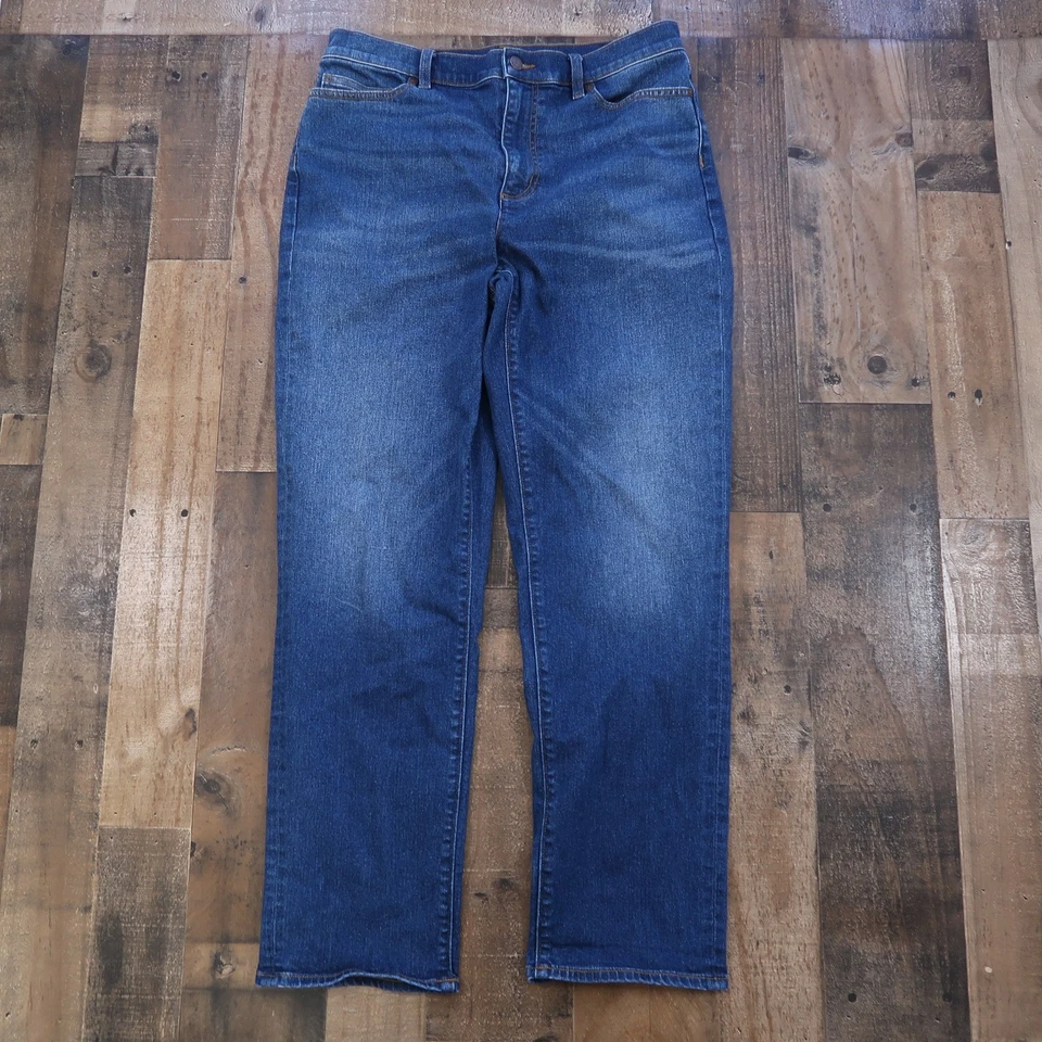 Pantalones de mezclilla Lands End para mujer talla 12 bootcut tiro alto Foto 2 de 4