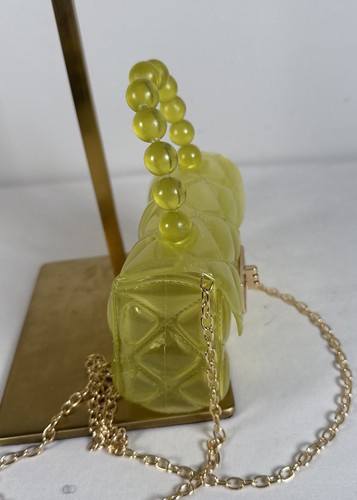 Women’s Kids Mini Green Jelly Portable Crossbody One Shoulder Square Bag New - Picture 5 of 11