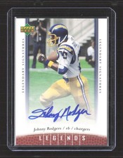 2006 UPPER DECK JOHNNY RODGERS NFL LEGENDS CERTIFIED AUTO AUTOGRAPH #71